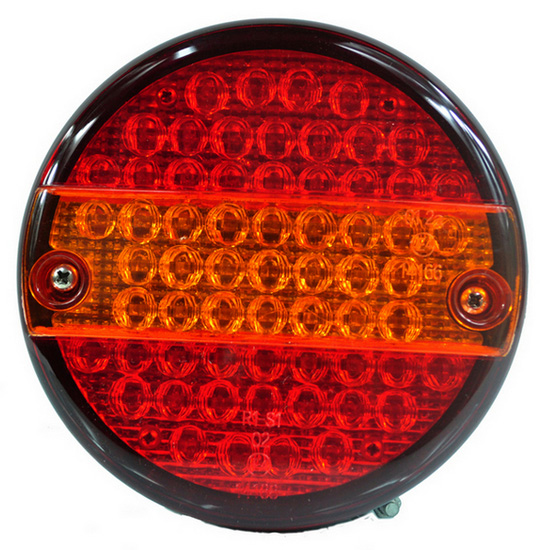 LED Round Hamburger Rear Trailer Lamp