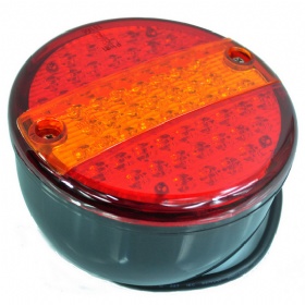 LED Round Hamburger Rear Trailer Lamp