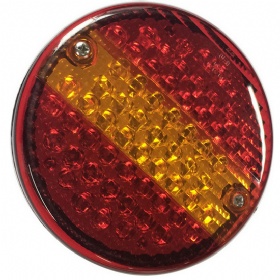 LED Round Hamburger Rear Trailer Lamp